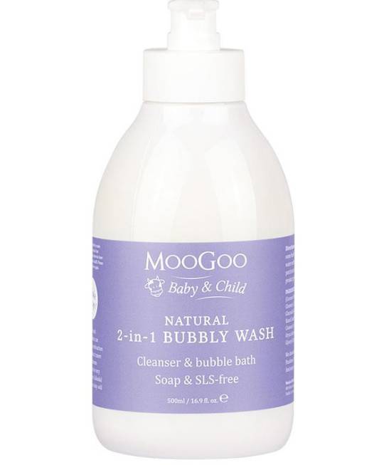 MooGoo Natural 2-in-1 Bubbly Wash 500mL